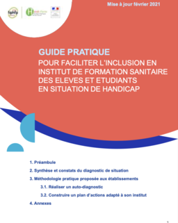Un guide pratique pour l'inclusion en formation sanitaire des étudiants en situation de handicap
