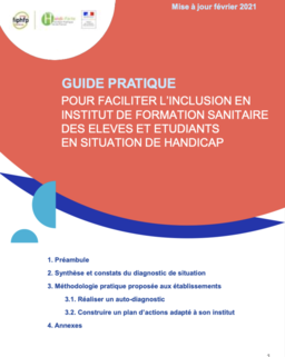 Un guide pratique pour l'inclusion en formation sanitaire des étudiants en situation de handicap Un guide pratique pour l'inclusion en formation sanitaire des étudiants en situation de handicap