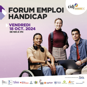 Rendez-vous au Forum Handicap Emploi du CIDJ le 18 octobre Rendez-vous au Forum Handicap Emploi du CIDJ le 18 octobre